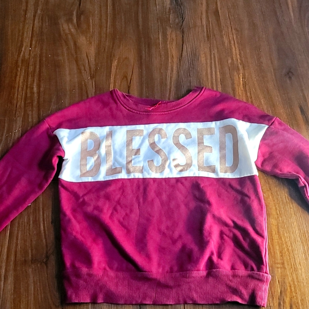 Purple kids Blessed shirt